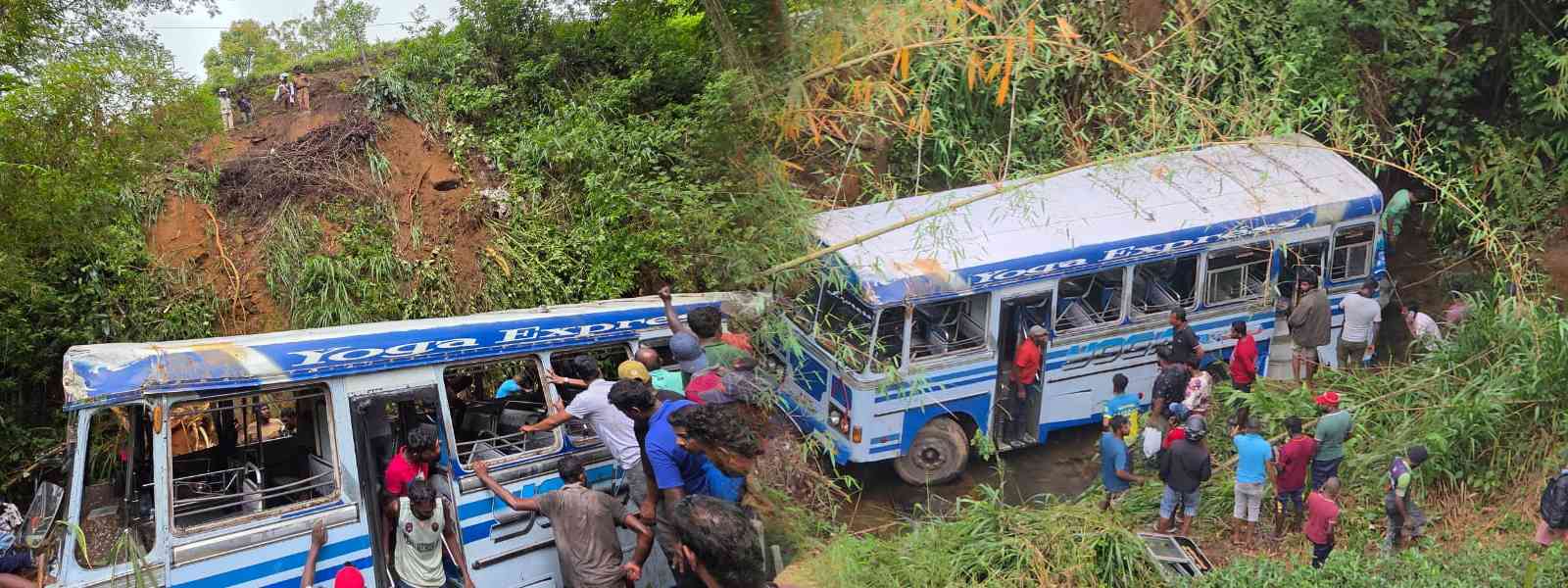 හැටන් බටල්ගලදී බස් රථයක් ප්‍රපාතයකට පෙරළෙයි...